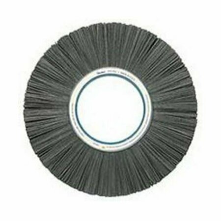 NYLOX Wheel Brush, Composite, 14 in Brush Dia, 1-1/8 in Face W, 5-1/4 in Arbor Hole, Rectangular Filament/ 84640